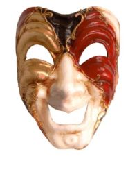 Red Comedy Masquerade Facepiece